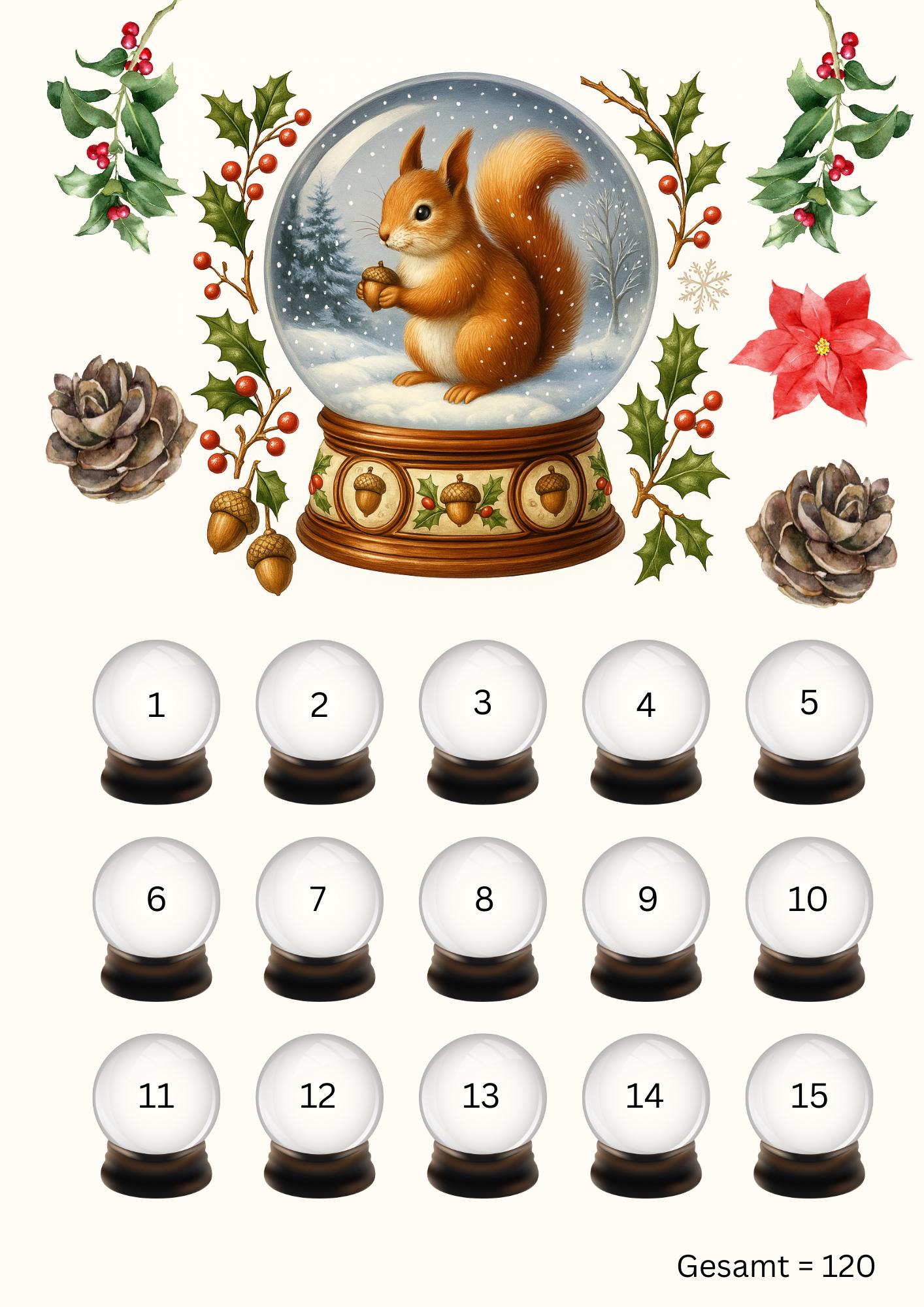 Schneekugel Sparchallenge (3er Set)