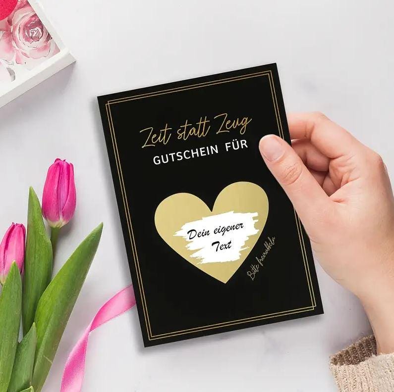 Gutschein Zeit statt Zeug