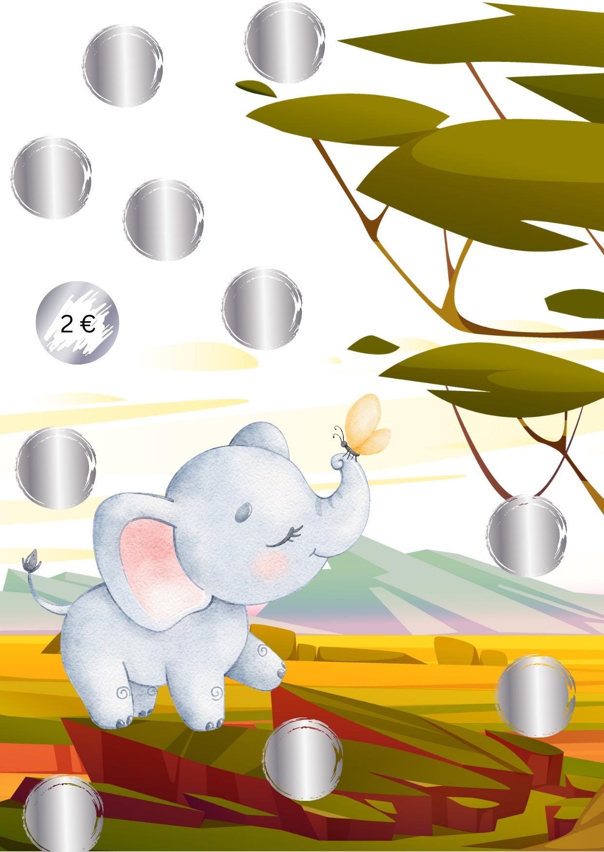 Rubbel Sparchallenge Tiere