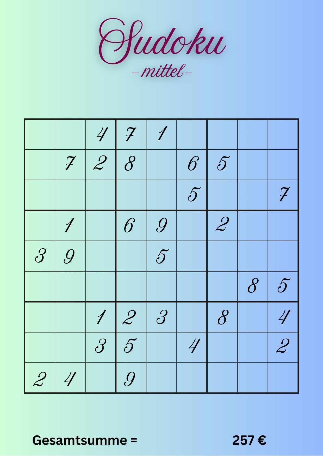 Sudoku Sparchallenge