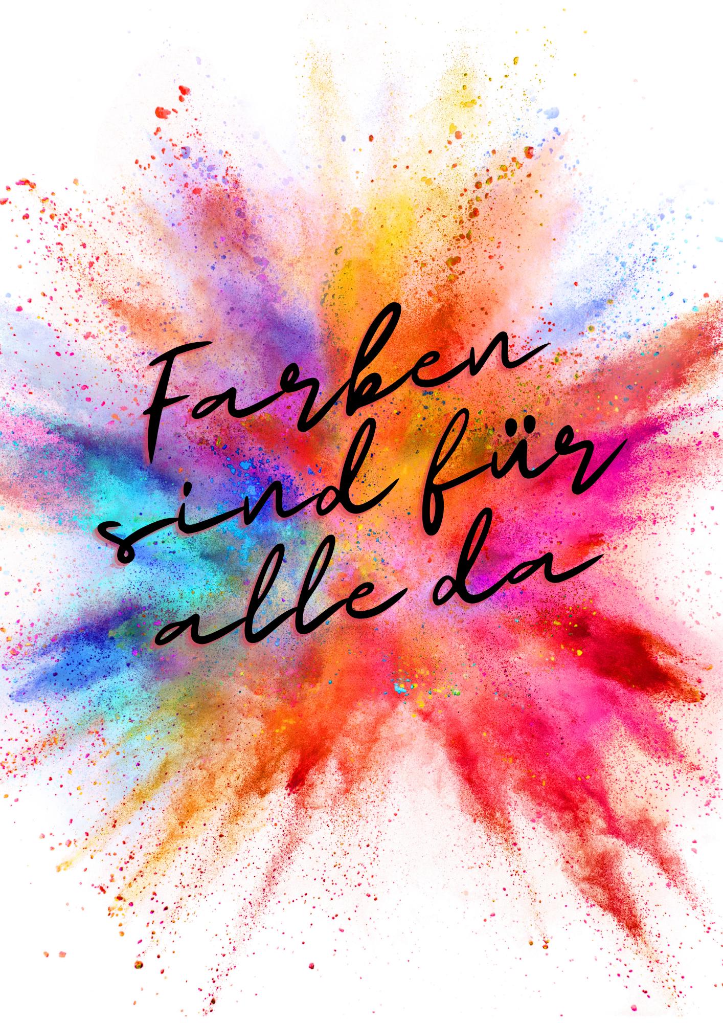 Malbuch "Farben sind für alle da" Selfcare Edition