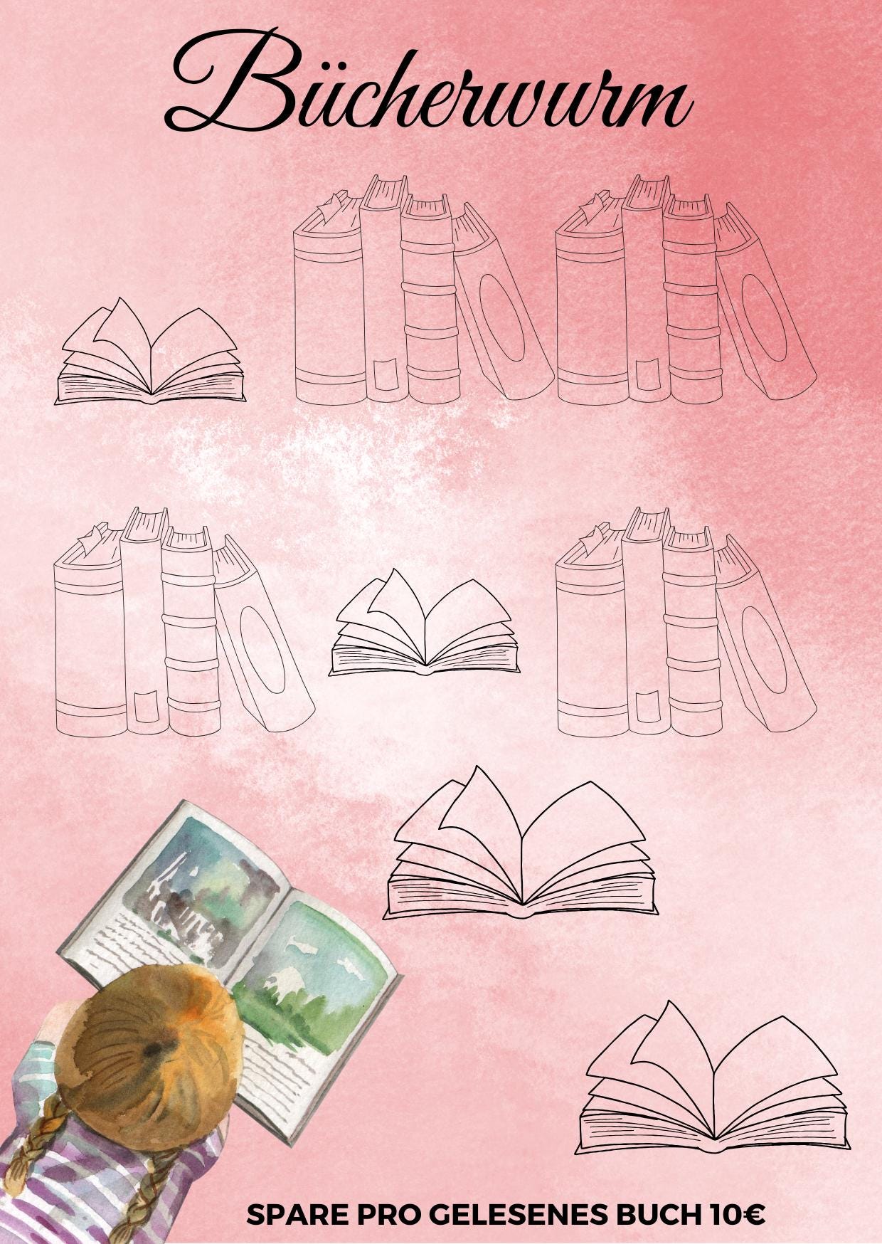 Bücherwurm Challenge – Lesespaß & Sparziel in einem