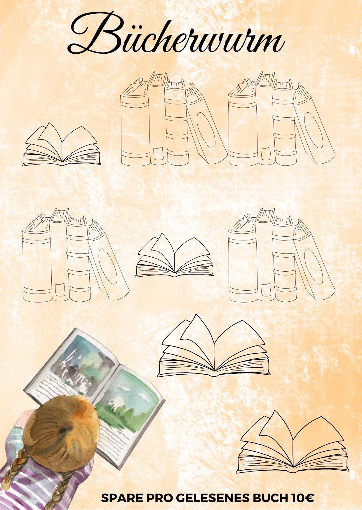 Bücherwurm Challenge – Lesespaß & Sparziel in einem