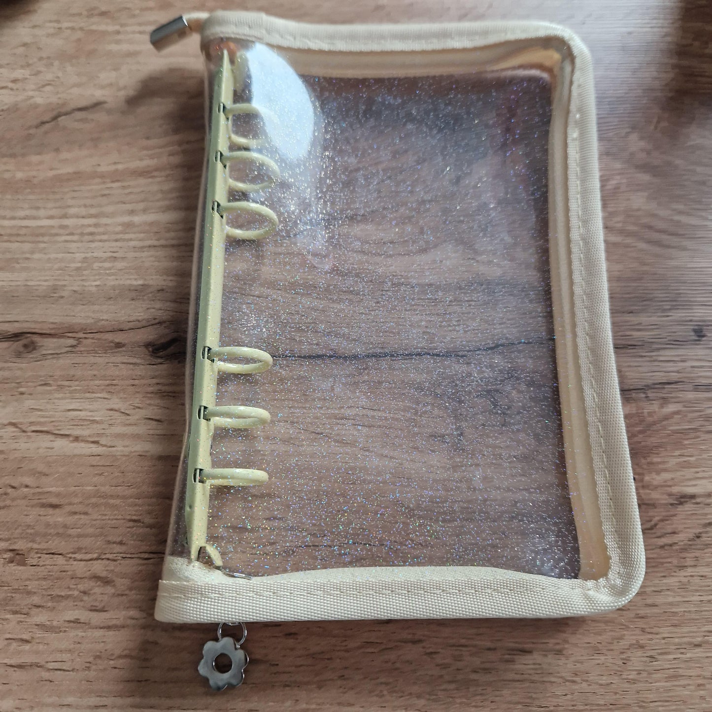 Budgetplaner / Binder A5 Transparent mit Glitzer