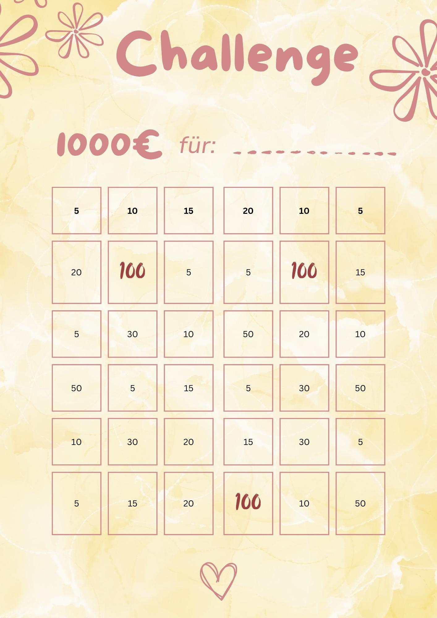 1000 Euro Challenge