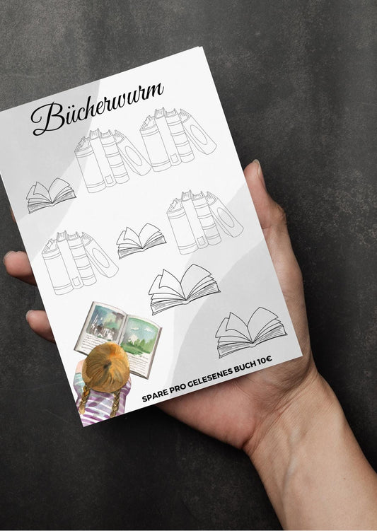 Bücherwurm Challenge – Lesespaß & Sparziel in einem