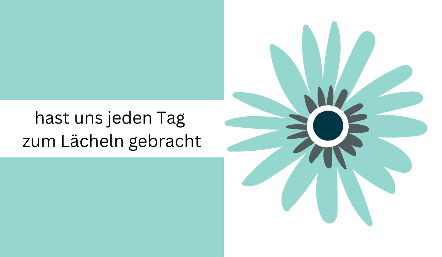 Dankeschön-Duplo für Erzieher:innen – mit Sprüchen & Blumendesign – Abschiedsgeschenk Kita – 10 oder 18 Stück