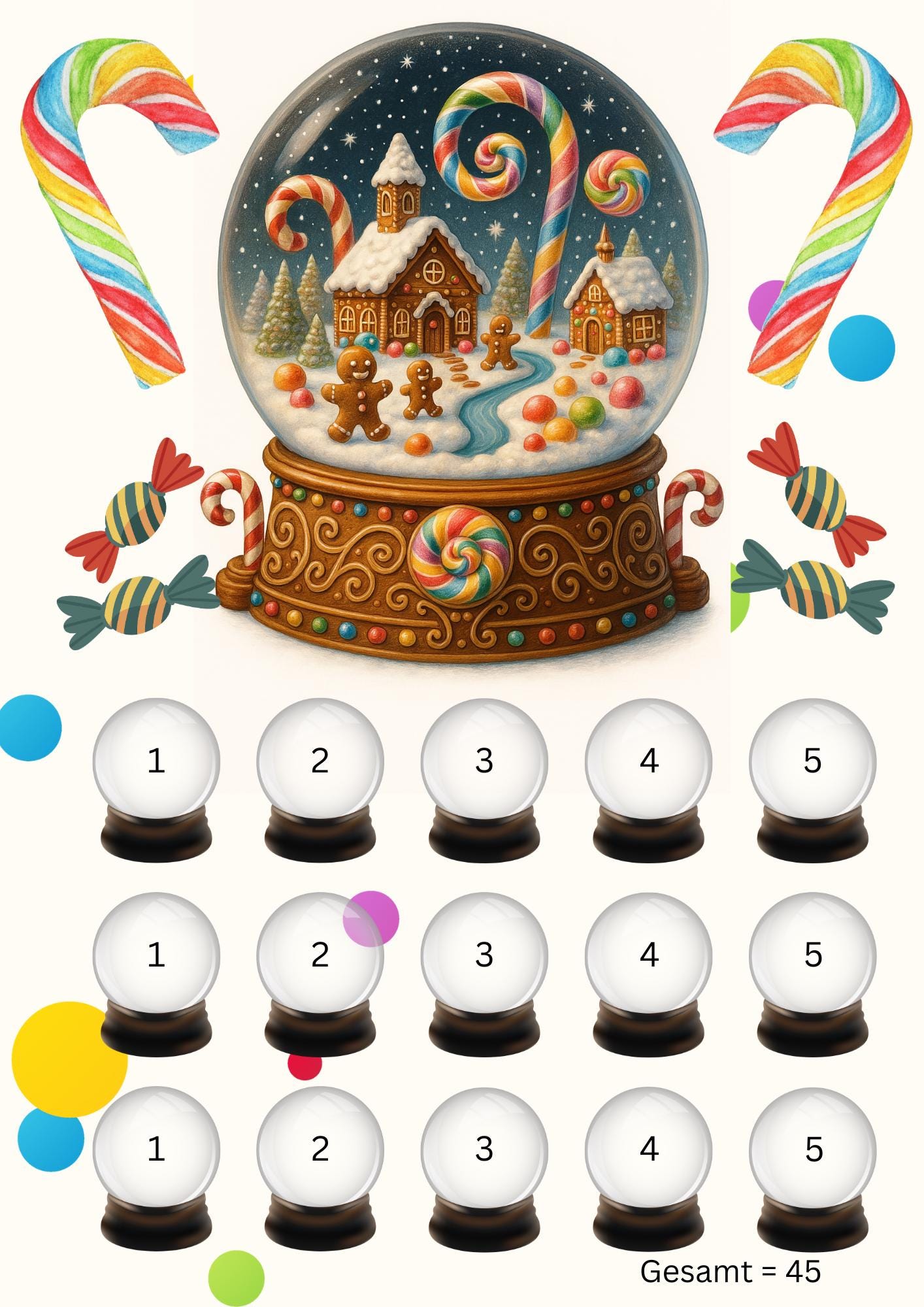 Schneekugel Sparchallenge (3er Set)