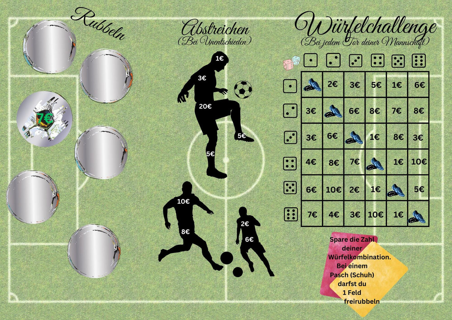 Fußball Sparchallenge