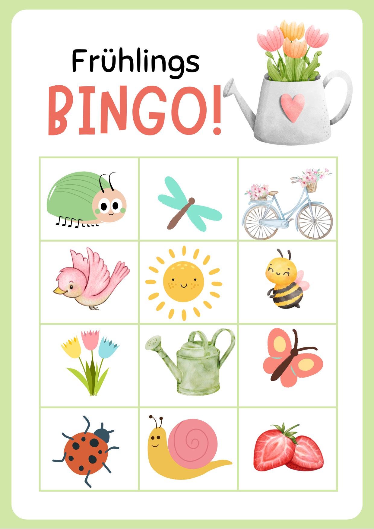 Bilder-Bingo Karten für Kinder – Lernspiel mit Spaßfaktor!