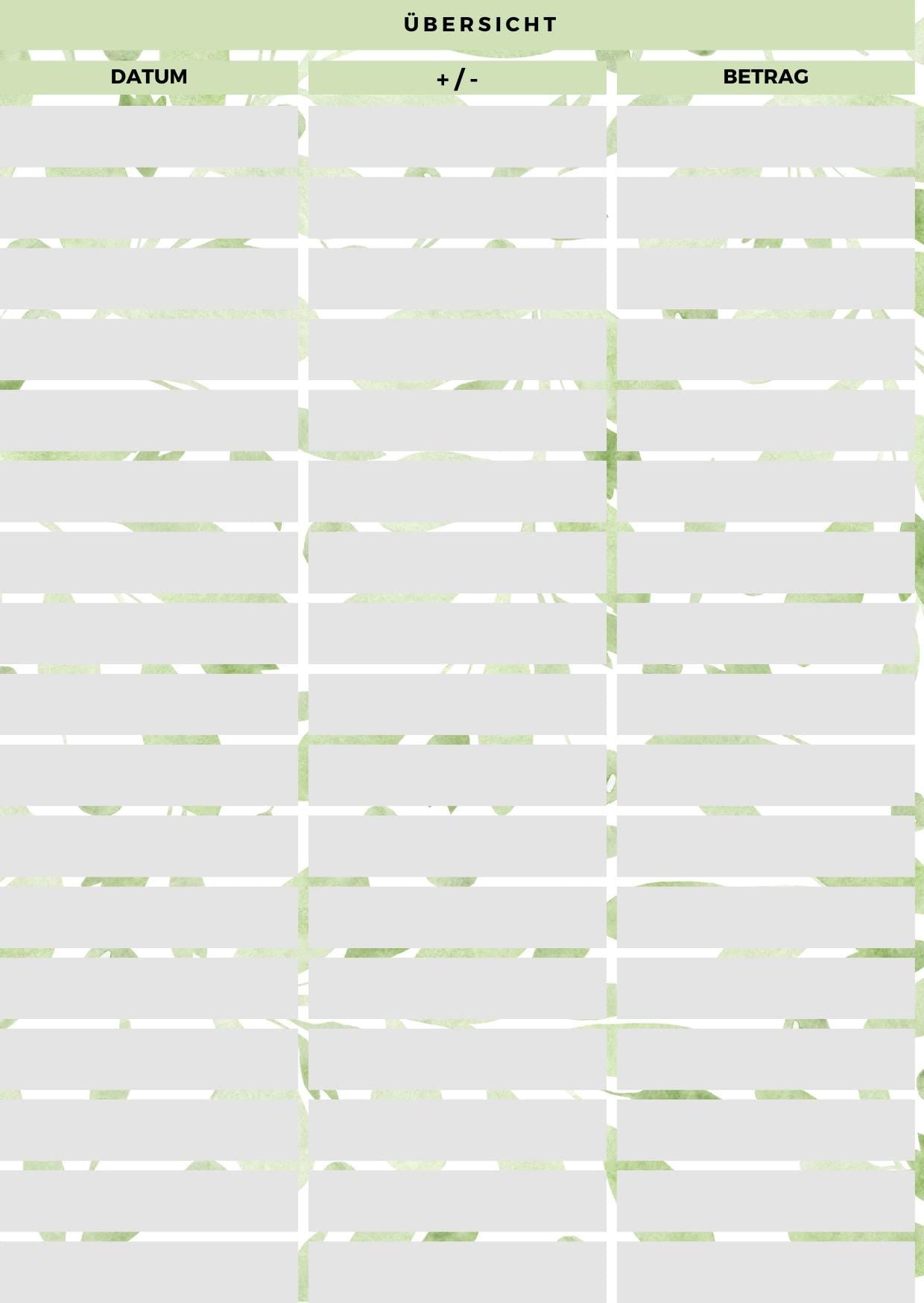 Budgetplaner A6 (Marmoriert)