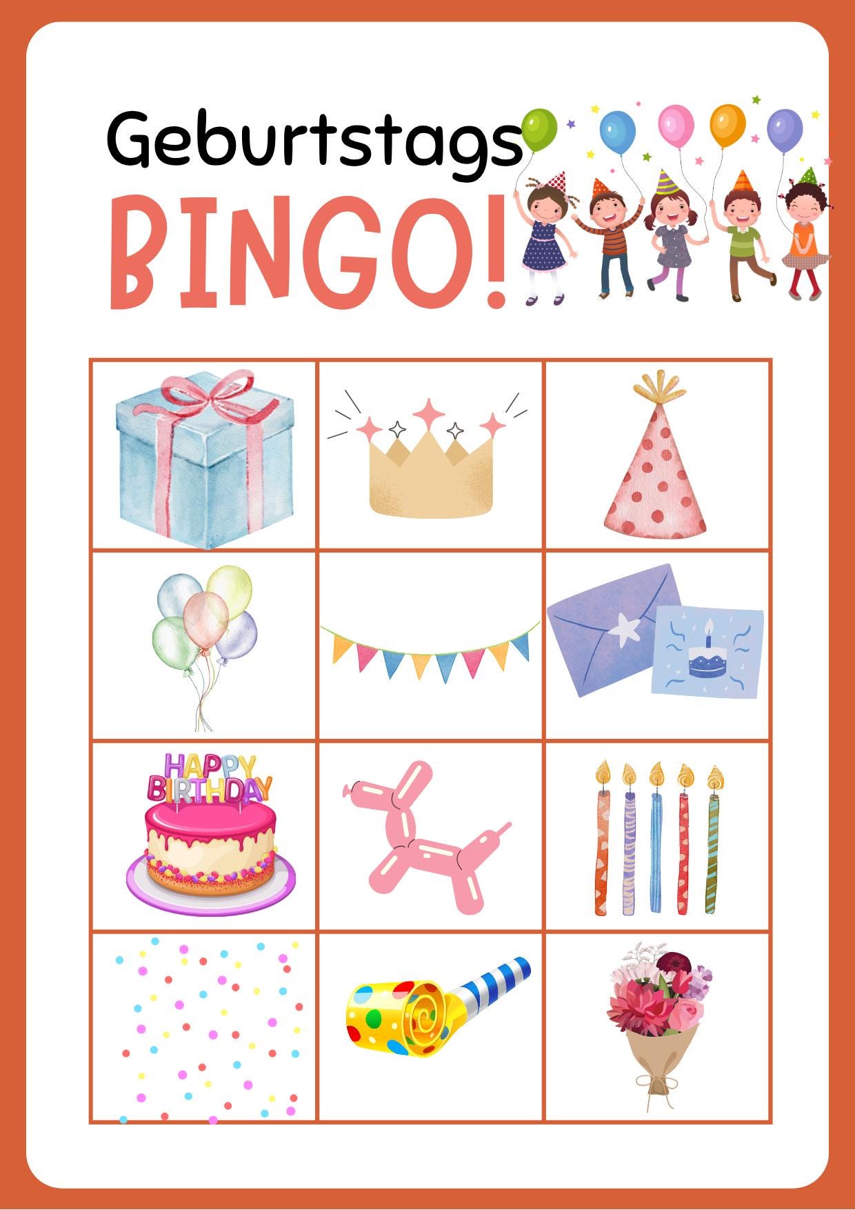 Bilder-Bingo Karten für Kinder – Lernspiel mit Spaßfaktor!