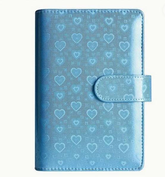 Budgetplaner / Binder A6 Holografisches Muster (Herzen)