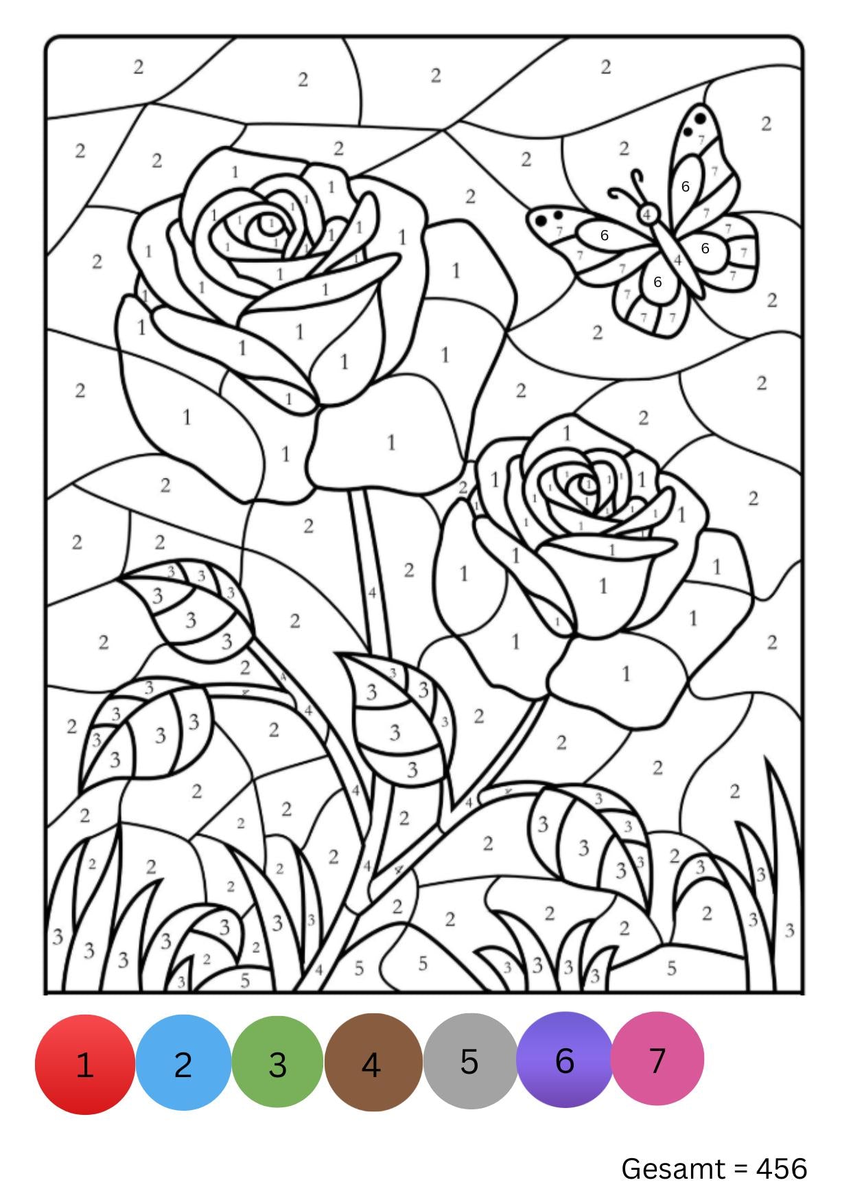 Malen nach Zahlen Sparchallenge – 10 Challenges