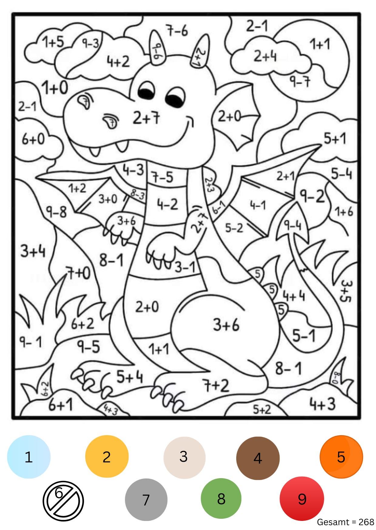 Malen nach Zahlen Sparchallenge – 10 Challenges