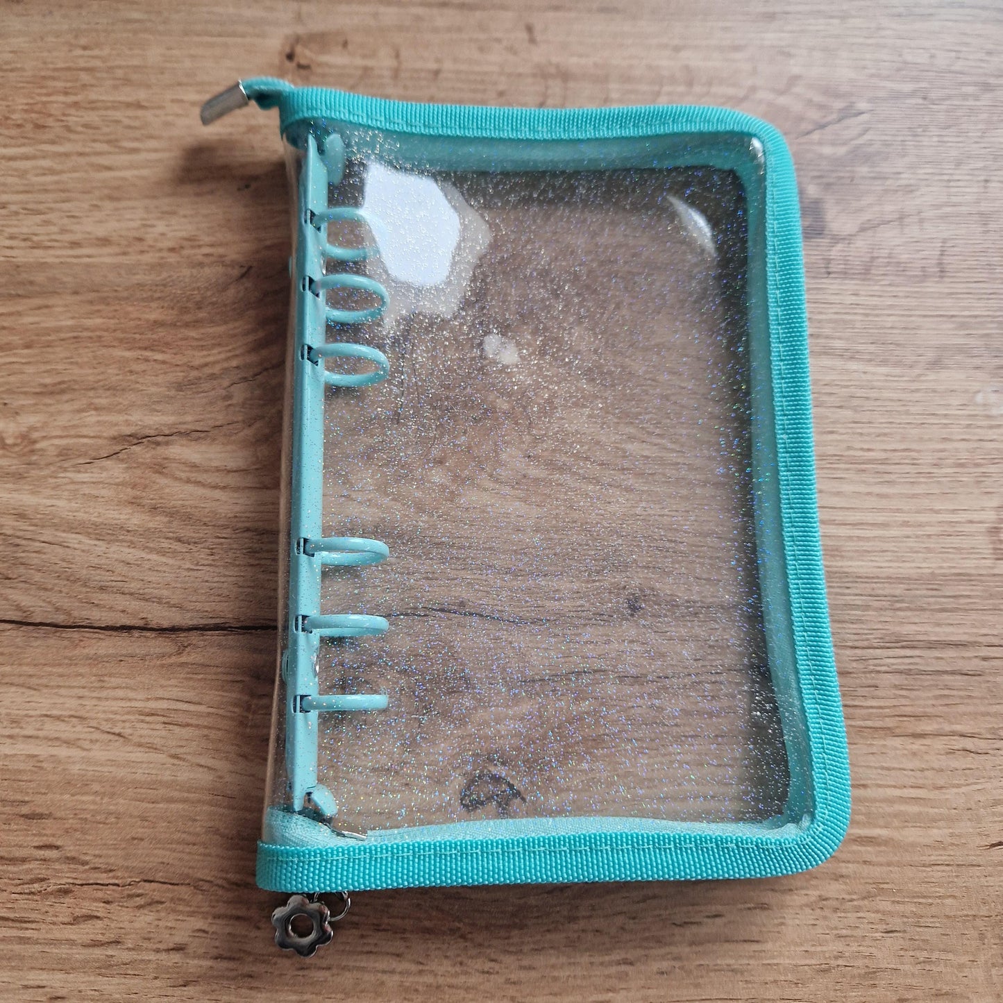 Budgetplaner / Binder A5 Transparent mit Glitzer