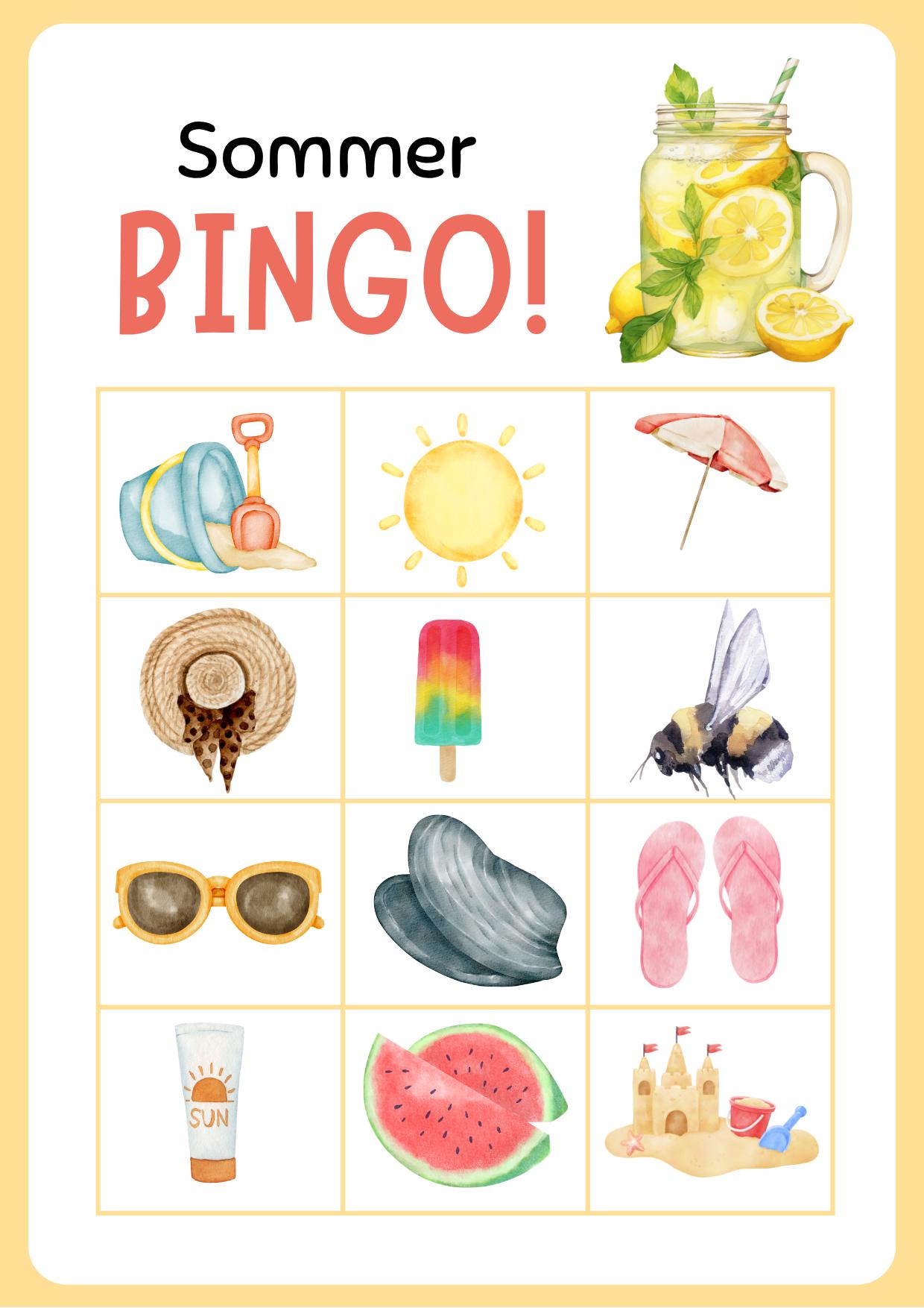Bilder-Bingo Karten für Kinder – Lernspiel mit Spaßfaktor!