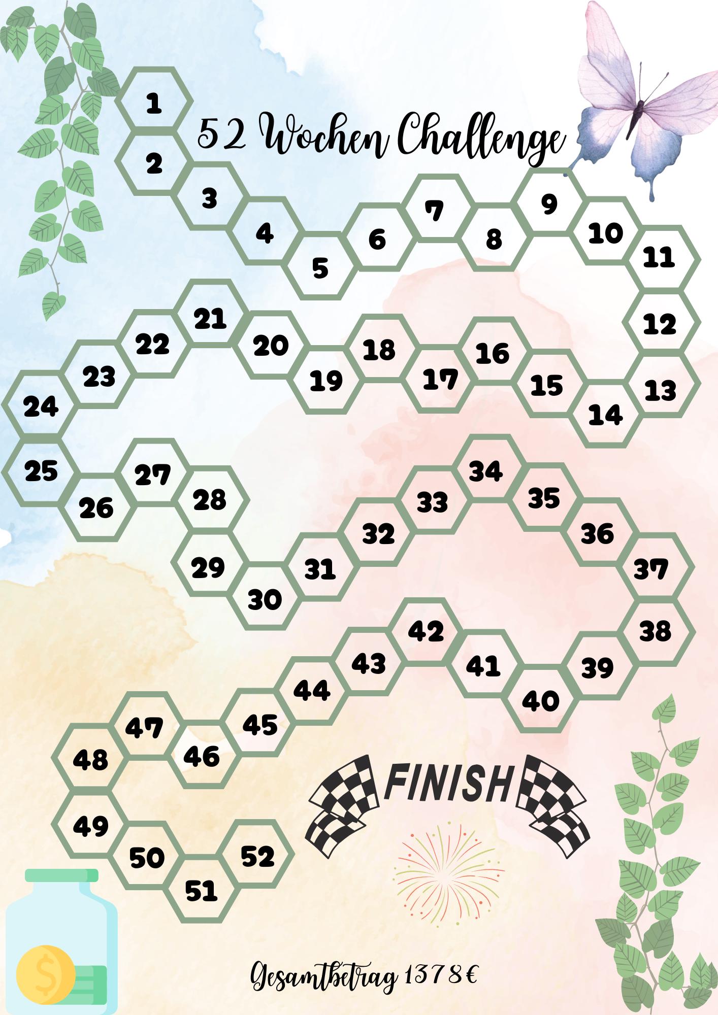 52 Wochen Spar-Challenge
