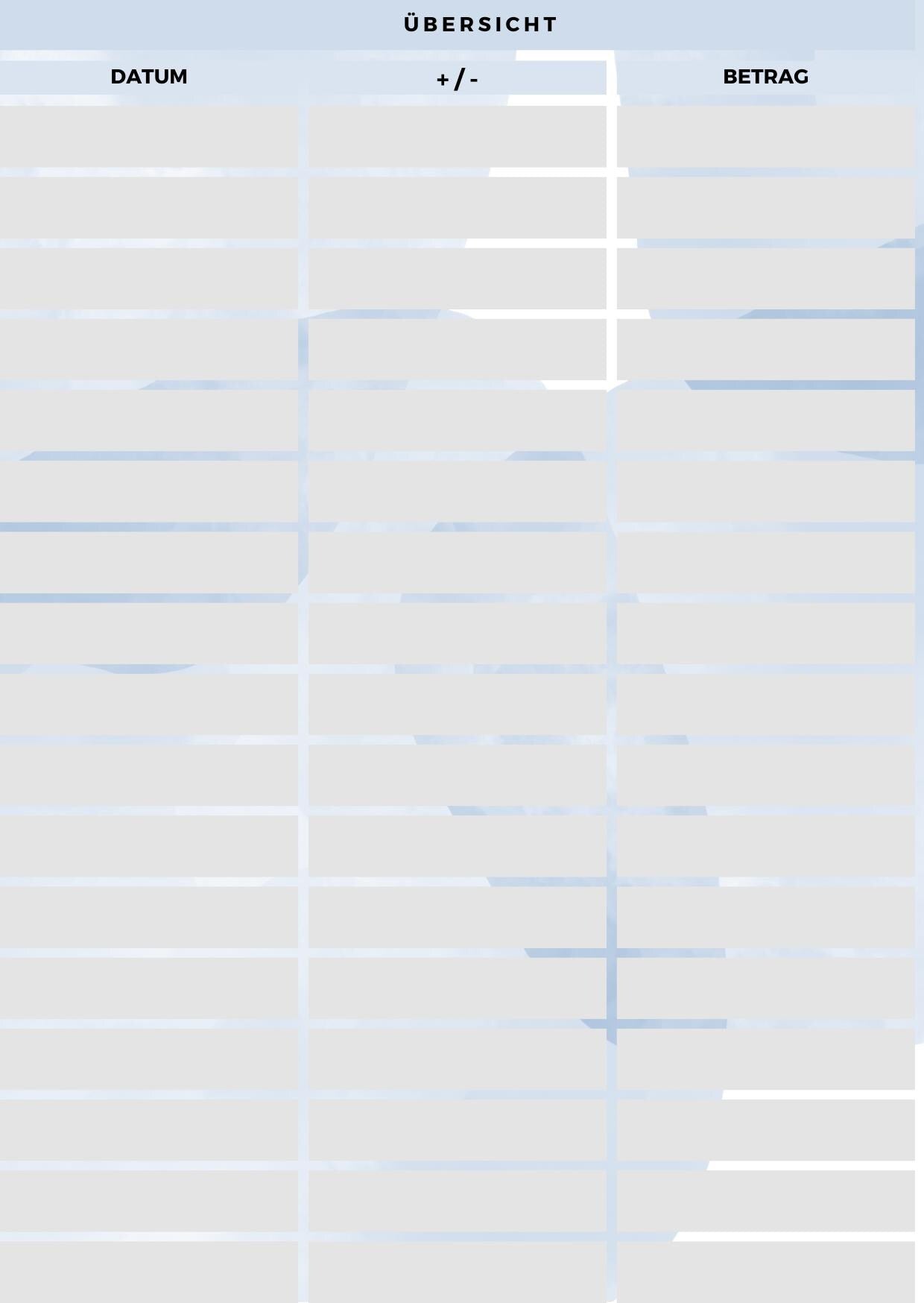 Budgetplaner / Binder A6 Holografisches Muster (Herzen)