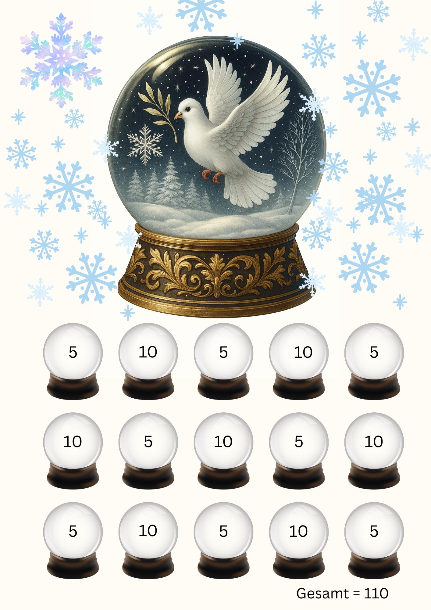 Schneekugel Sparchallenge (3er Set)