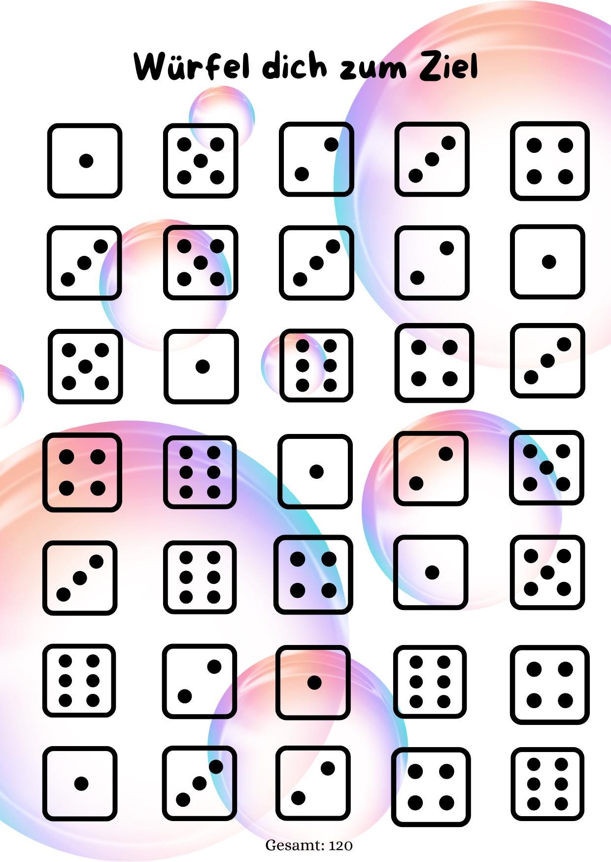 Würfel-Spar-Challenge