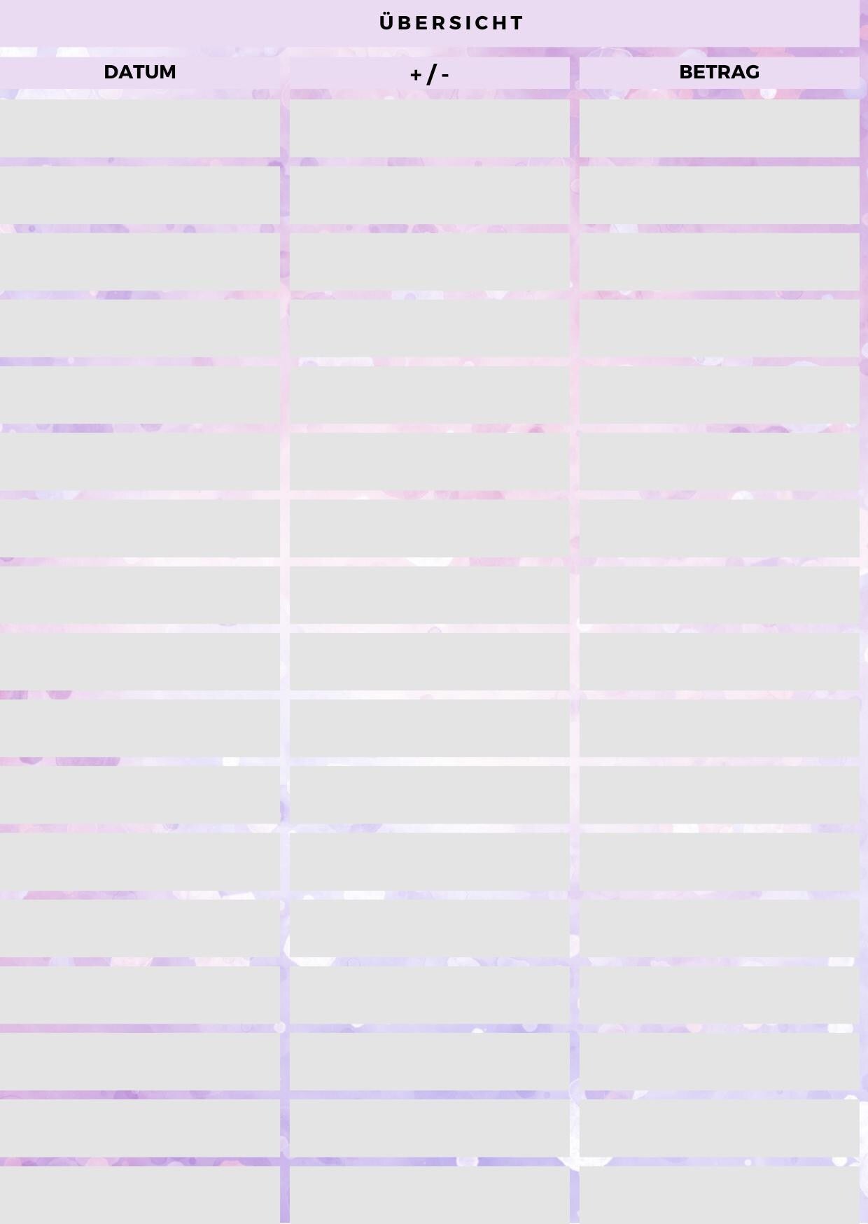 Budgetplaner A6 (Marmoriert)