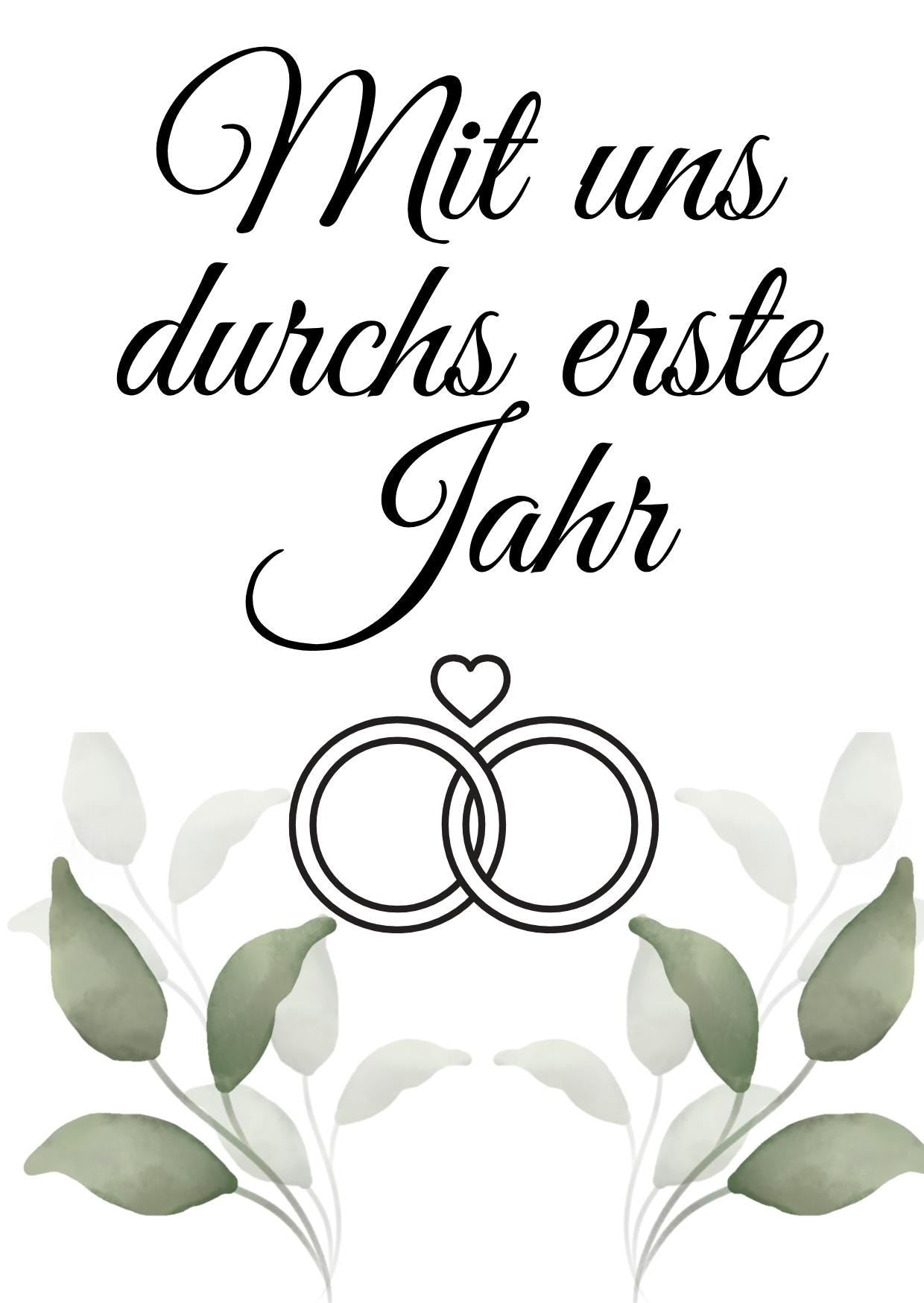 Mit uns durchs erste Ehejahr (Grün)