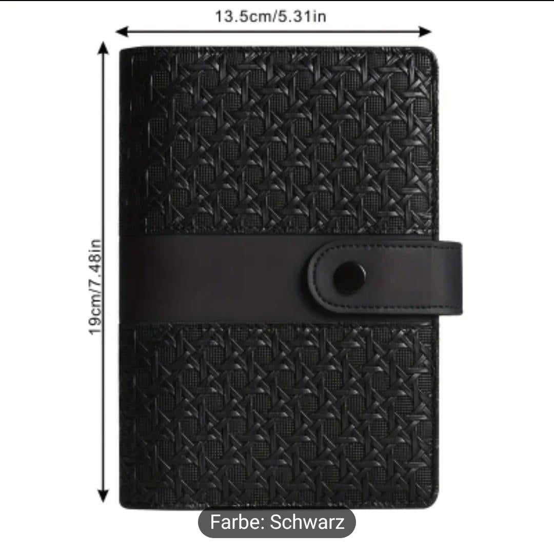 Budgetplaner / Binder A6 Wabenmuster (geflochten)